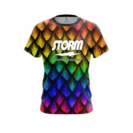Storm Colorful Dragon Scales CoolWick Bowling Jersey