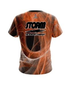 Alternative view of Storm Energy Swirls Orange CoolWick Bowling Jersey