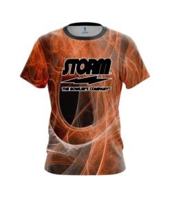 Storm Energy Swirls Orange CoolWick Bowling Jersey