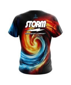 Alternative view of Storm Fire and Ice Vortex CoolWick Bowling Jersey