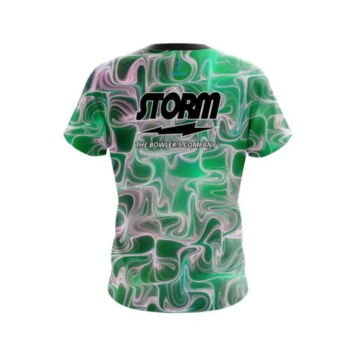 Storm Green Exotic Motion CoolWick Bowling Jersey - Image 2
