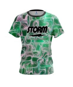 Storm Green Exotic Motion CoolWick Bowling Jersey