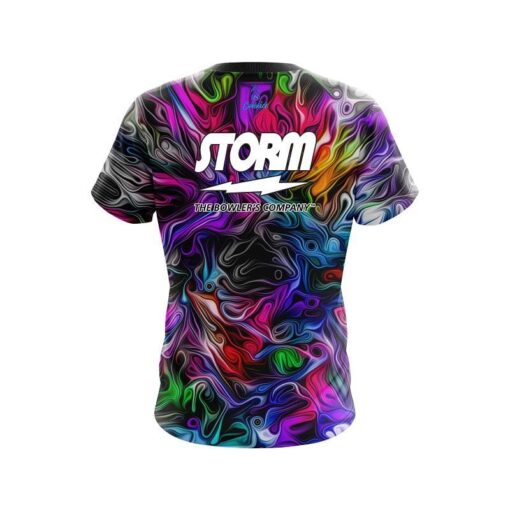 Storm Liquid Hypno Swirl CoolWick Bowling Jersey - Image 2