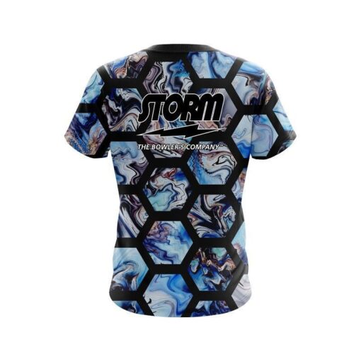 Storm Marble Hex CoolWick Bowling Jersey - Image 2