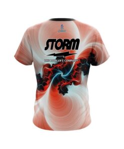 Alternative view of Storm Peach Motion Vortex CoolWick Bowling Jersey