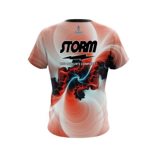Storm Peach Motion Vortex CoolWick Bowling Jersey - Image 2