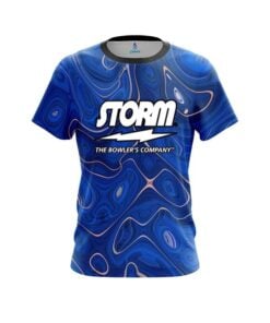 Storm Psychedelic Blue Flow CoolWick Bowling Jersey