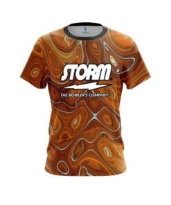 Storm Psychedelic Orange Flow CoolWick Bowling Jersey