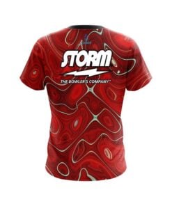 Alternative view of Storm Psychedelic Red Flow CoolWick Bowling Jersey