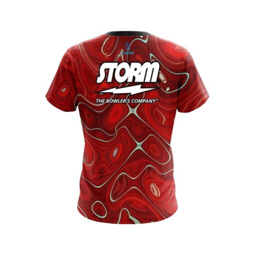Storm Psychedelic Red Flow CoolWick Bowling Jersey - Image 2