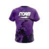 Storm Purple Graffiti Grunge CoolWick Bowling Jersey - Image 2