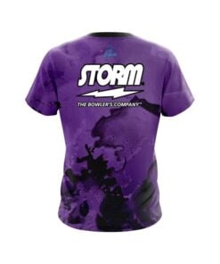 Alternative view of Storm Purple Graffiti Grunge CoolWick Bowling Jersey