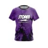 Storm Purple Graffiti Grunge CoolWick Bowling Jersey