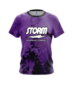 Storm Purple Graffiti Grunge CoolWick Bowling Jersey