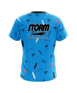 Alternative view of Storm Paradise palms CoolWick Bowling Jersey