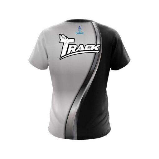 Track Black And Silver Helix CoolWick Bowling Jersey - Image 2