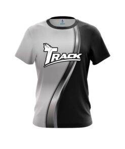 Track Black And Silver Helix CoolWick Bowling Jersey