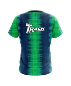 Alternative view of Track Blue And Green Tie Dye CoolWick Bowling Jersey