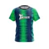 Track Blue And Green Tie Dye CoolWick Bowling Jersey
