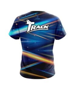 Alternative view of Track Blue Futuristic Rays CoolWick Bowling Jersey