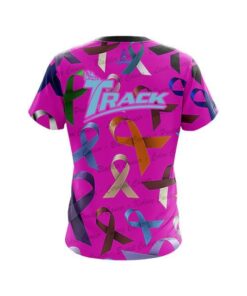 Alternative view of Track Cancer Sucks CoolWick Bowling Jersey
