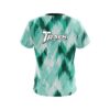 Track Chevron Green CoolWick Bowling Jersey - Image 2