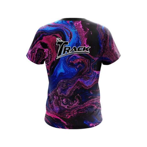 Track Cotton Candy Marble CoolWick Bowling Jersey - Image 2