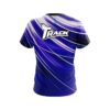 Track Deep Blue Stripes CoolWick Bowling Jersey - Image 2