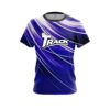 Track Deep Blue Stripes CoolWick Bowling Jersey