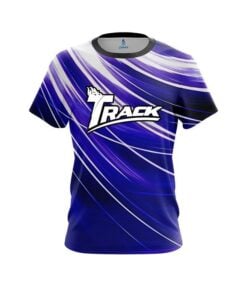 Track Deep Blue Stripes CoolWick Bowling Jersey