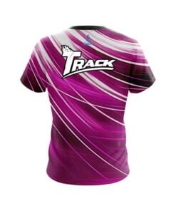 Alternative view of Track Deep Pink Stripes CoolWick Bowling Jersey