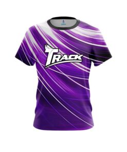 Track Deep Purple Stripes CoolWick Bowling Jersey