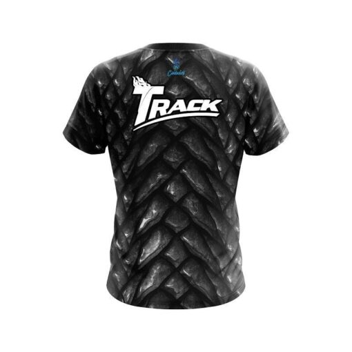 Track Black Dragon Scales CoolWick Bowling Jersey - Image 2