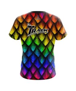 Alternative view of Track Colorful Dragon Scales CoolWick Bowling Jersey