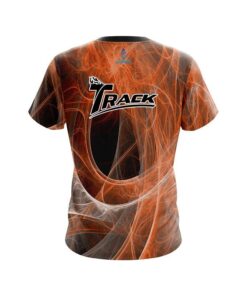 Alternative view of Track Energy Swirls Orange CoolWick Bowling Jersey