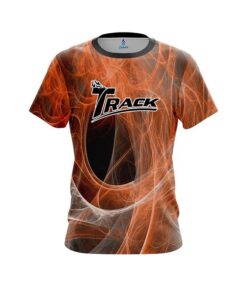 Track Energy Swirls Orange CoolWick Bowling Jersey