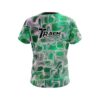 Track Green Exotic Motion CoolWick Bowling Jersey - Image 2