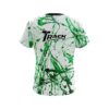Track Green Paint Splash CoolWick Bowling Jersey - Image 2