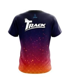Alternative view of Track Orange And Pink Fire Sparks CoolWick Bowling Jersey