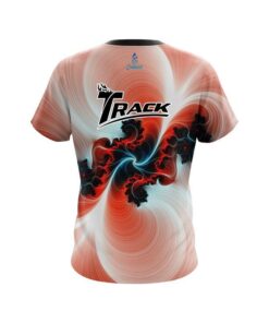 Alternative view of Track Peach Motion Vortex CoolWick Bowling Jersey