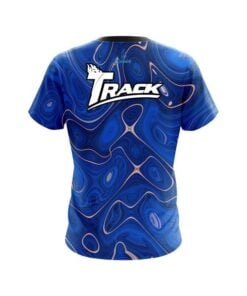 Alternative view of Track Psychedelic Blue Flow CoolWick Bowling Jersey