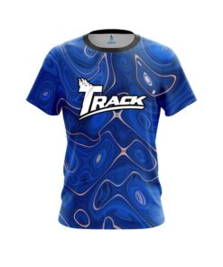 Track Psychedelic Blue Flow CoolWick Bowling Jersey