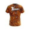 Track Psychedelic Orange Flow CoolWick Bowling Jersey - Image 2