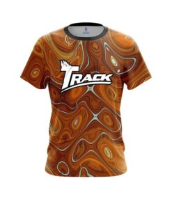 Track Psychedelic Orange Flow CoolWick Bowling Jersey