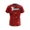 Track Psychedelic Red Flow CoolWick Bowling Jersey - Image 2