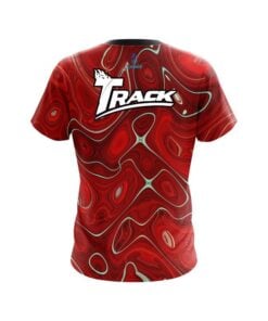 Alternative view of Track Psychedelic Red Flow CoolWick Bowling Jersey