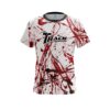 Track Red Paint Splash CoolWick Bowling Jersey