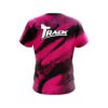 Track Solid Pink Grunge CoolWick Bowling Jersey - Image 2