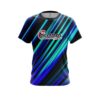 900 Global Blue And Green Digital Stripe CoolWick Bowling Jersey