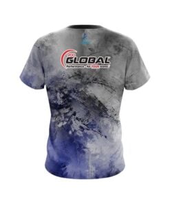 Alternative view of 900 Global Blue And Grey Canvas CoolWick Bowling Jersey
